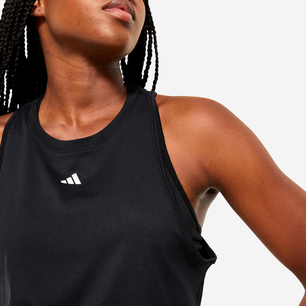 Women's Fitness Cardio Tank Top - Black